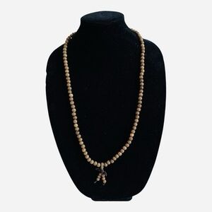 Palo Santo Wooden Mala Rosary Necklace Bracelet Meditation Buddhist New